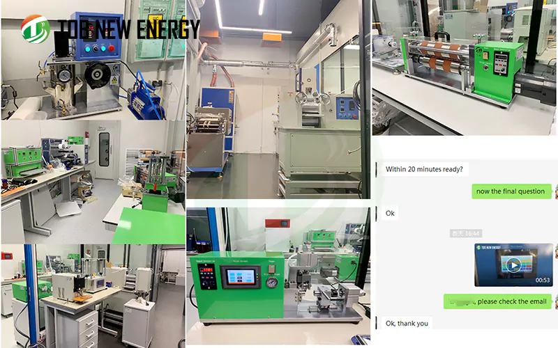 Kundens 18650 Lab Line er vellykket installert